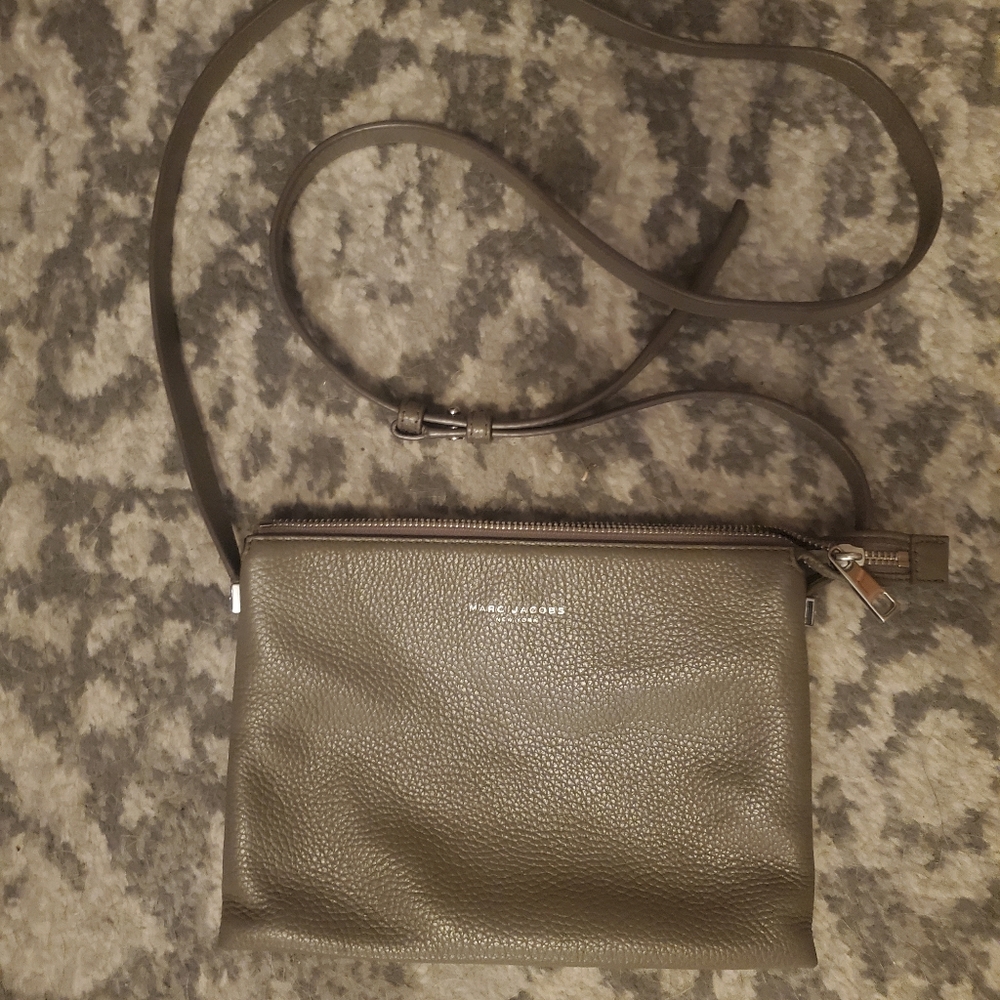 Marc Jacobs cement gray crossbody bag